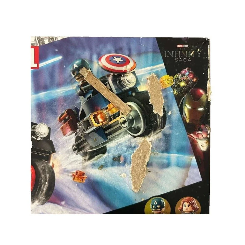 LEGO Marvel 76260 Black Widow and Captain America Motorcycles New